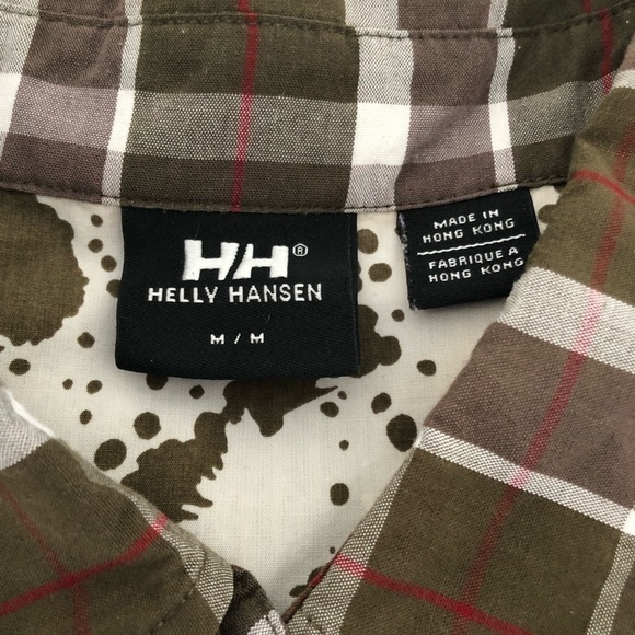 𝅺Helly Hansen Plaid Button Down Short Sleeve Shirt - Picture 12 of 12